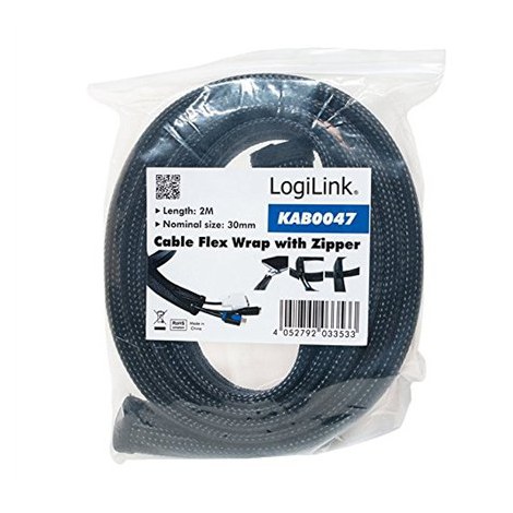 Logilink | Cable wrap | 1 m | Black